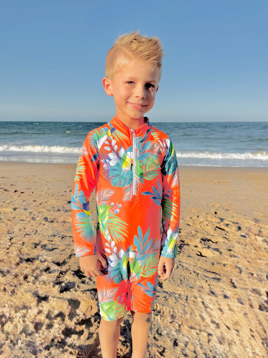Toddler UV Suit With Nappy-Change Snaps (Unisex) - Hamilton Island (Ages 1-5)