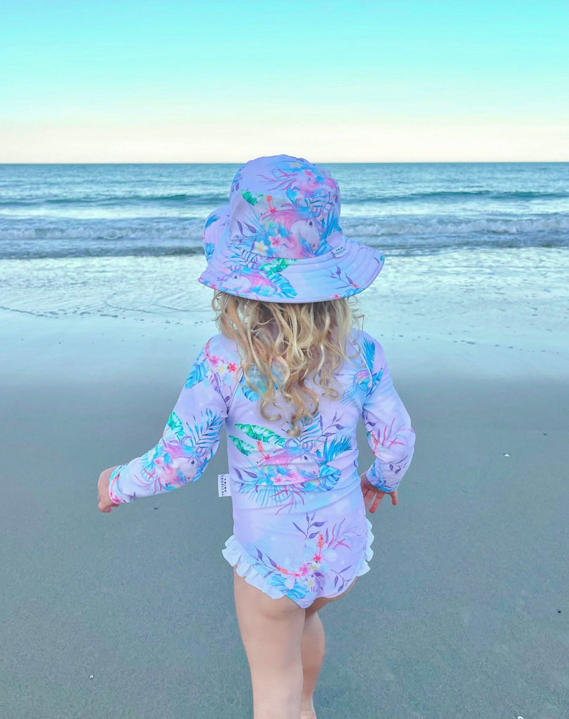 Baby Swimsuit With Snaps (Nappy Change) - Tropic of Unicorn - Tribe Tropical