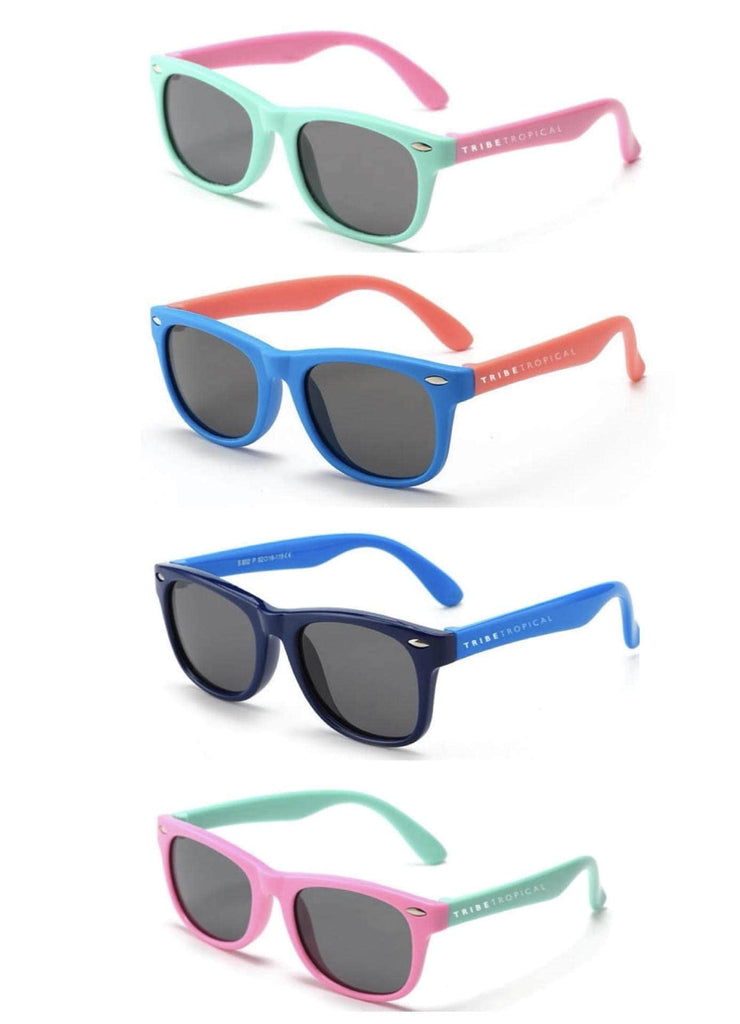 Wayfarer Flexible Polarised Sunglasses - Tribe Tropical