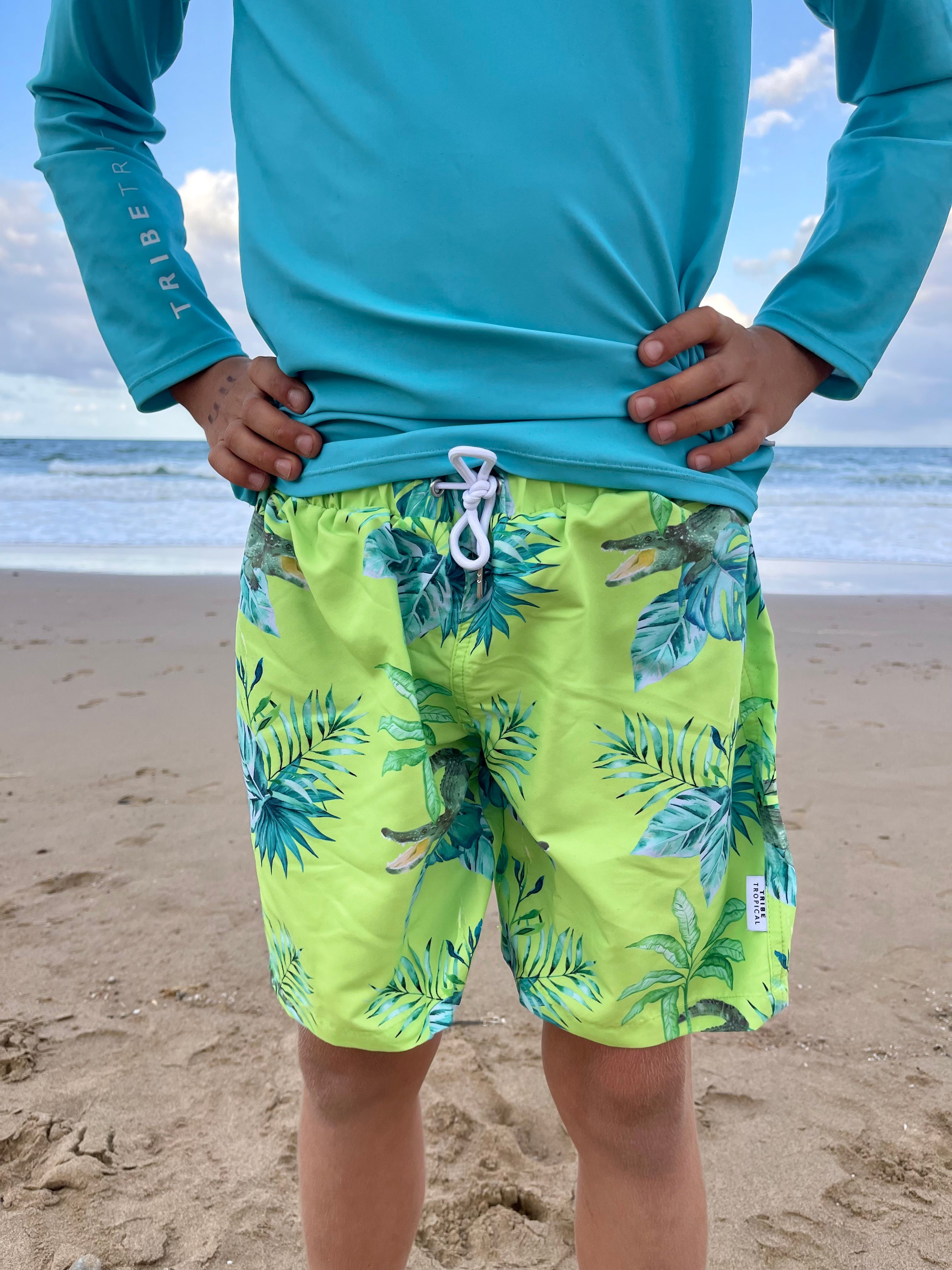 Boys Swim Trunks / Board Shorts - Hamilton Island