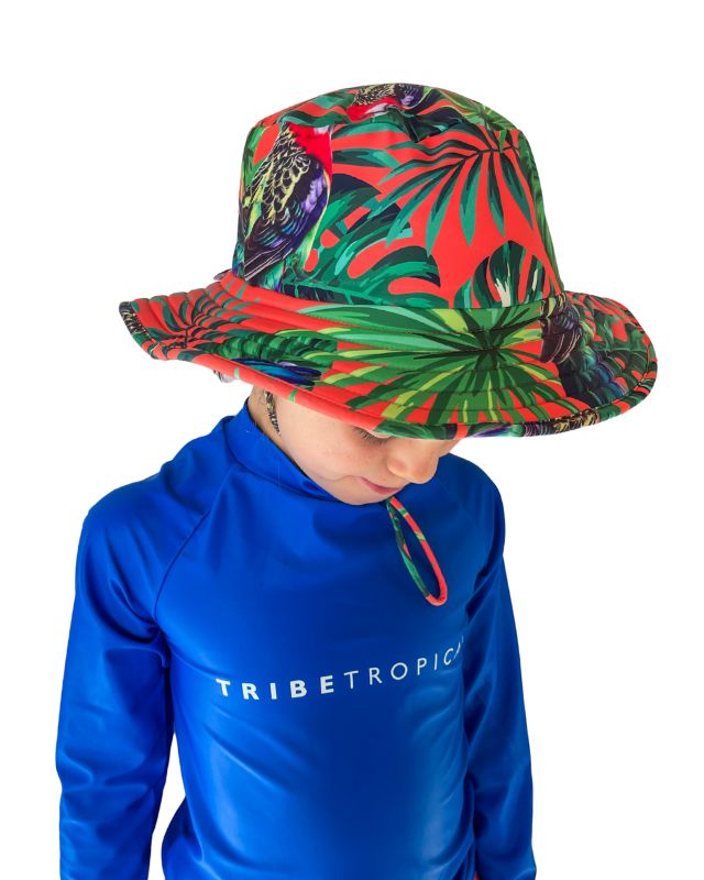 Boys Swim Trunks / Board Shorts - Rosella - Tribe Tropical