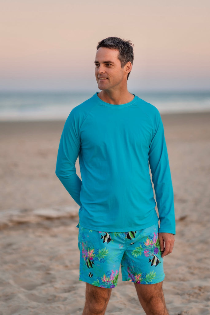 Mens Board Shorts - Marine Mirage - Tribe Tropical