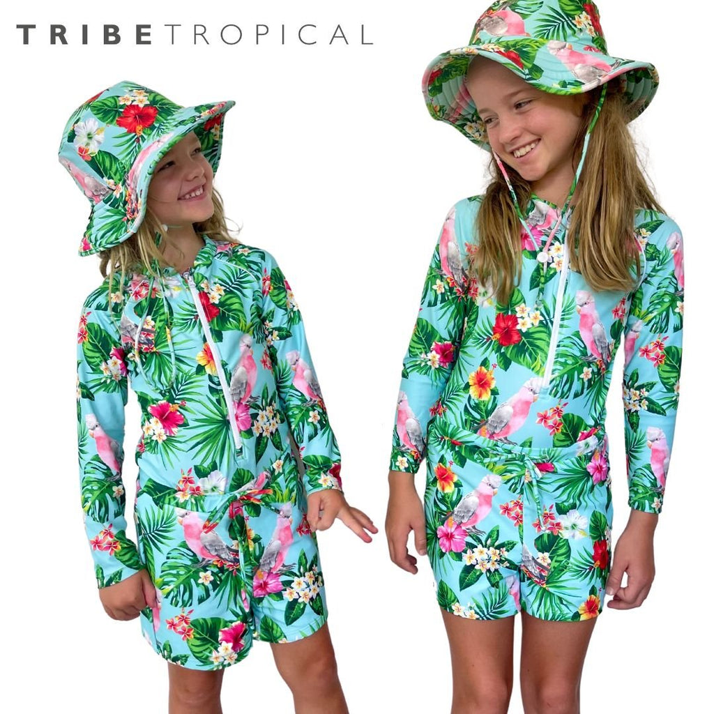 Wide Brim Swim Hat - Gaga Galah - Tribe Tropical