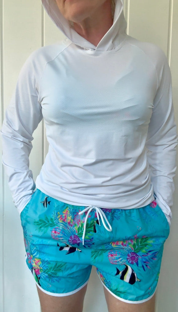 Women's Board Shorts - Marine Mirage - Tribe Tropical