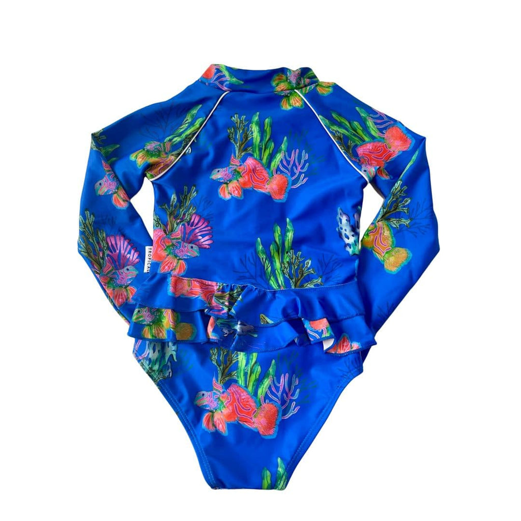 Baby Swimsuit With Snaps (Nappy Change) - Magnetic Island - Tribe Tropical