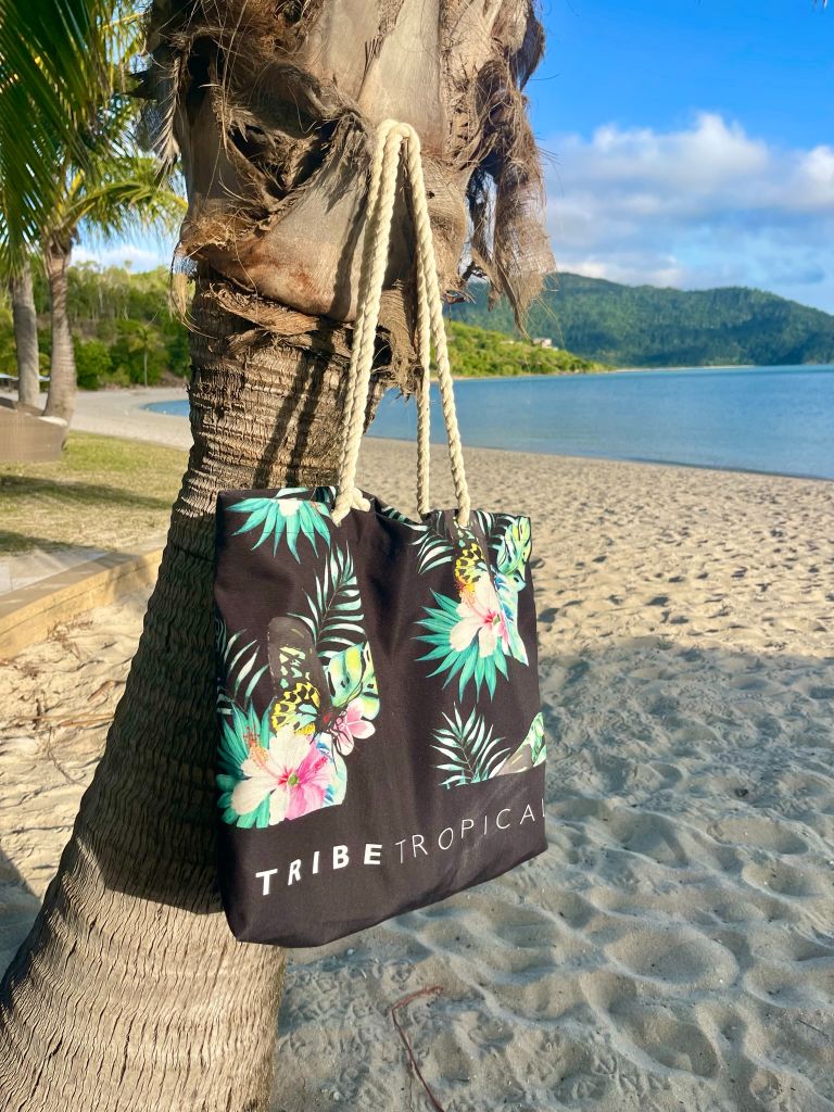 Beach Bag with Rope Handles - Daintree Dusk - Tribe Tropical