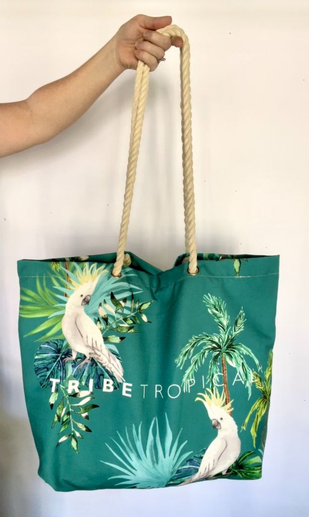 Beach Bag with Rope Handles - Hamilton Island - Tribe Tropical