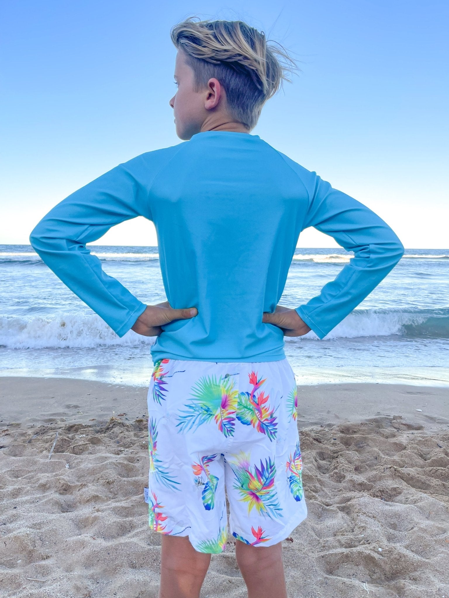 Boys Board Shorts Arnhem Summer Tribe Tropical