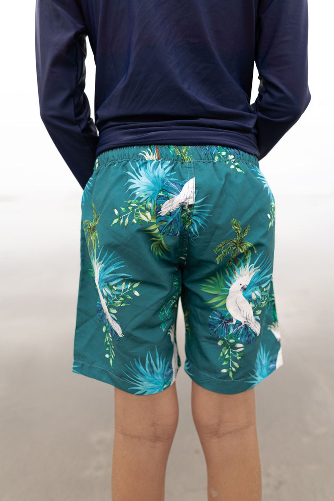 Boys Swim Trunks / Board Shorts - Hamilton Island - Tribe Tropical