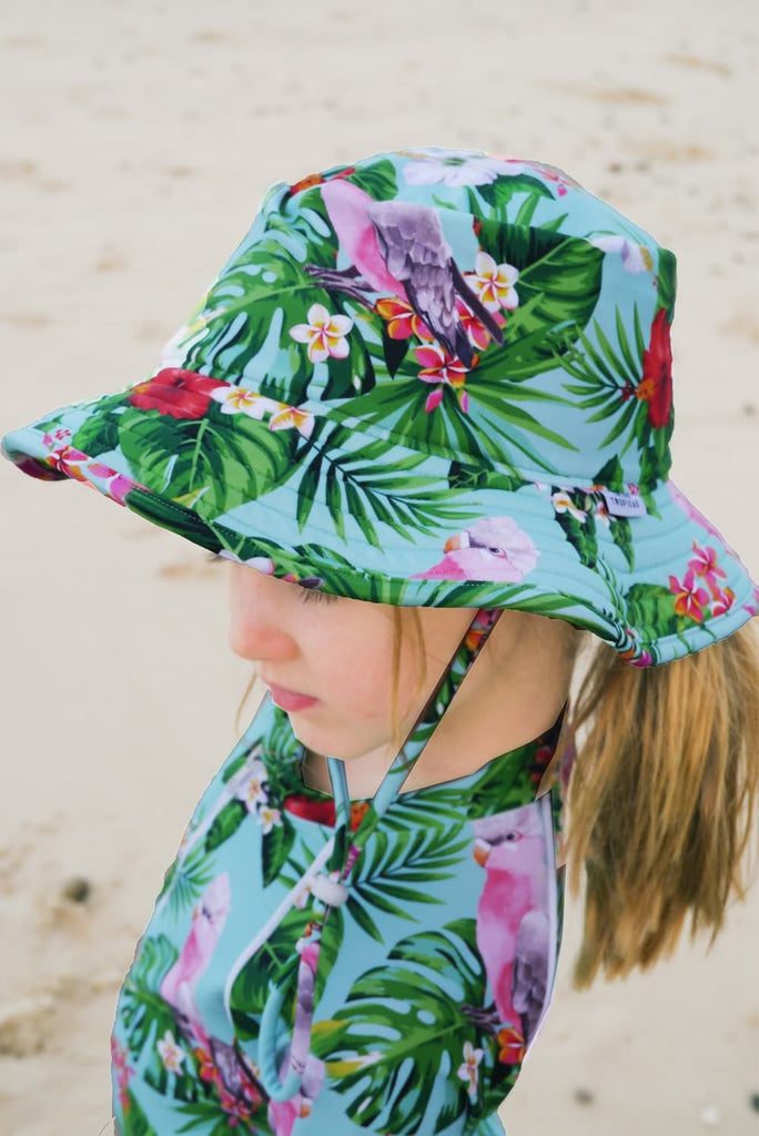 Wide Brim Swim Hat - Gaga Galah - Tribe Tropical